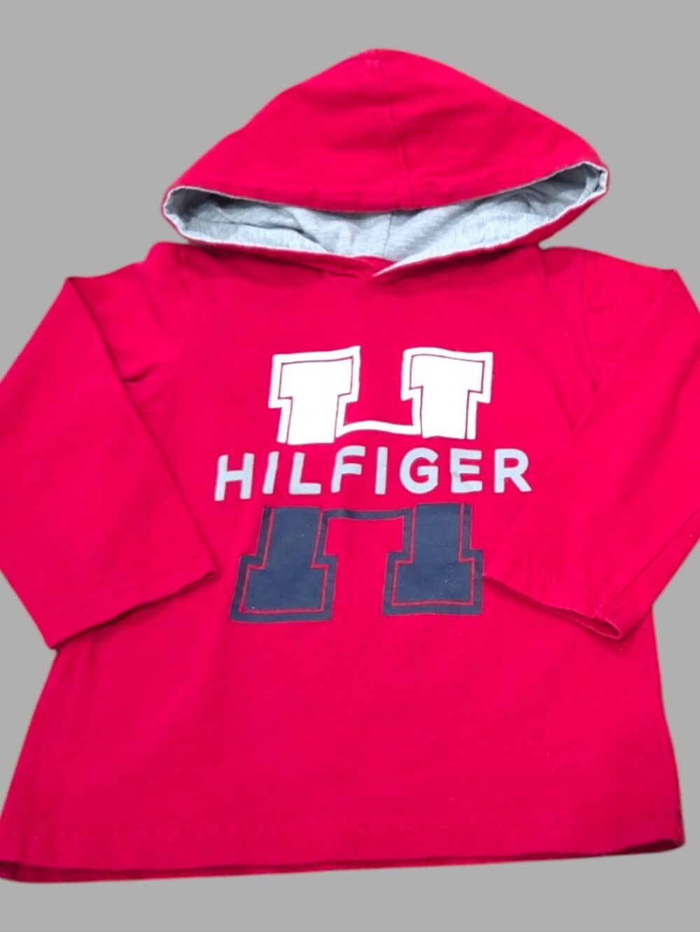 Tommy Hilfiger Boy's Long-Sleeve Pullover Hooded Top